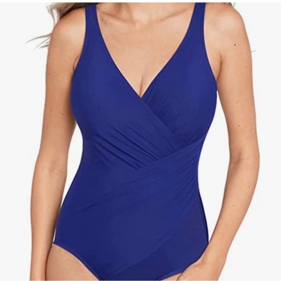 Miraclesuit Swimsuit One Piece Rock Solid Wrapsody Shaping - Picture 1 of 10